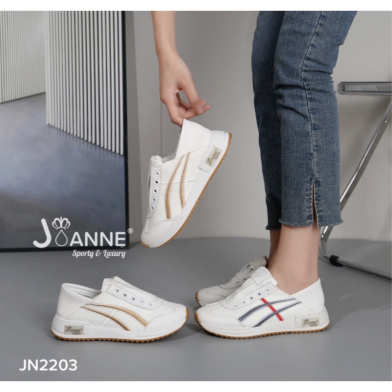 [ORIGINAL] JOANNE 2Fungsi Slip On Sneakers Shoes Sepatu Wanita #JN2203