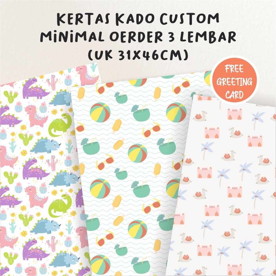 

Kertas Kado Anak Minimal order 3 Lembar