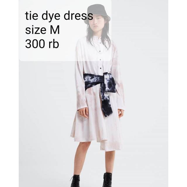 Zara tie dye dress ori size M