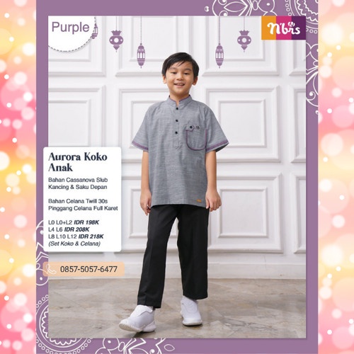 FAMSET AURORA PURPLE BY NIBRAS/FAMSET COUPLE