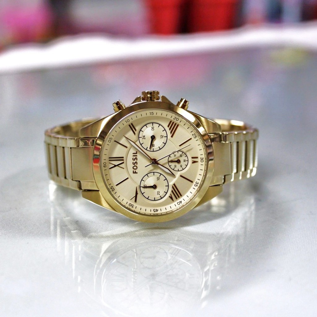 Jual Jam Tangan Wanita Fossil Bq3034 Gold Original Garansi Resmi 2th