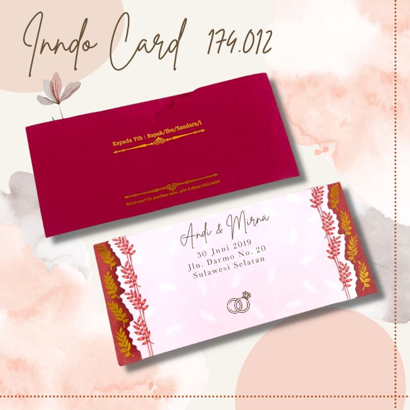 indo card 174.012 undangan pernikahan amplop, cetak undangan pernikahan, kertas undangan pernikahan 