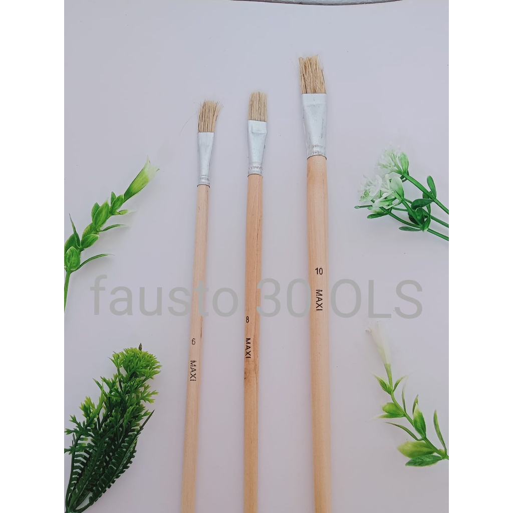 

KUAS LUKIS PUTIH MAXI 6",8",&10"/Koas Gambar Lukis Cat Air Model ENTERNA