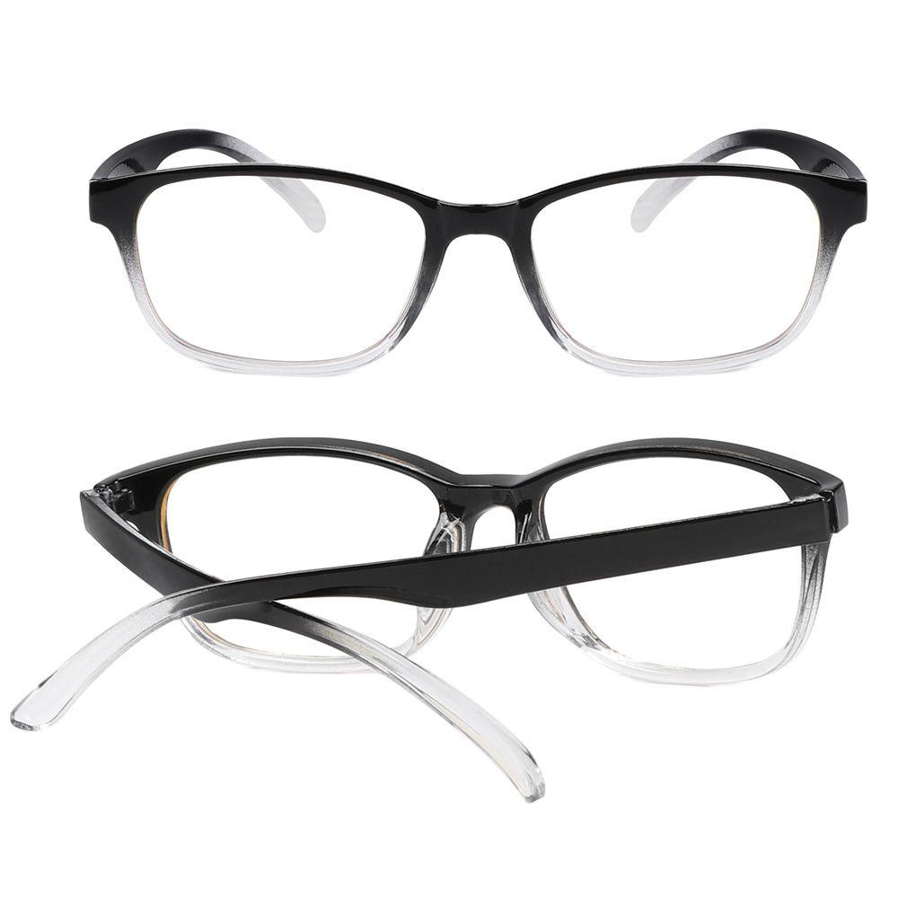 Suyo Black Eye Frame Kacamata Square Vision Care Flat Mirror Prescription Eyewear