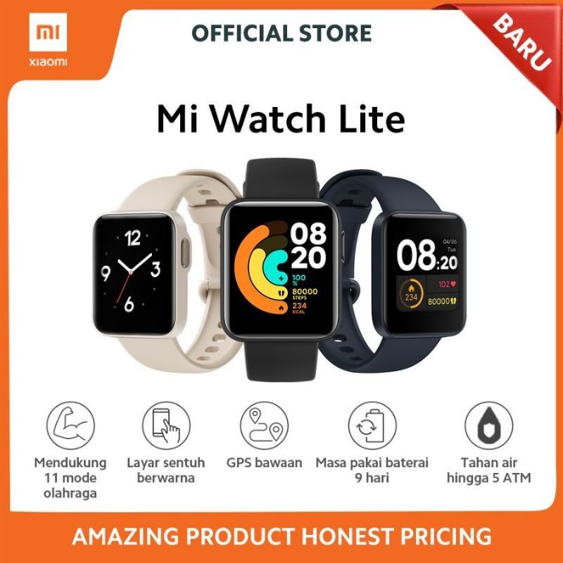 Xiaomi Mi Watch Lite Original TAM Garansi