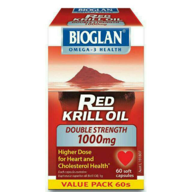 BIOGLAN RED KRILL OIL Double Strength 1000mg