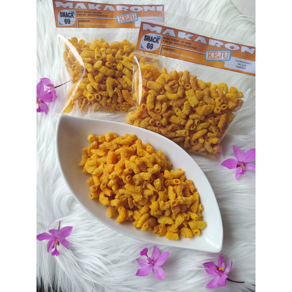 

Makaroni rasa asin keju - Makaroni keju 80gr - Makarinu - Cemilan enak murah