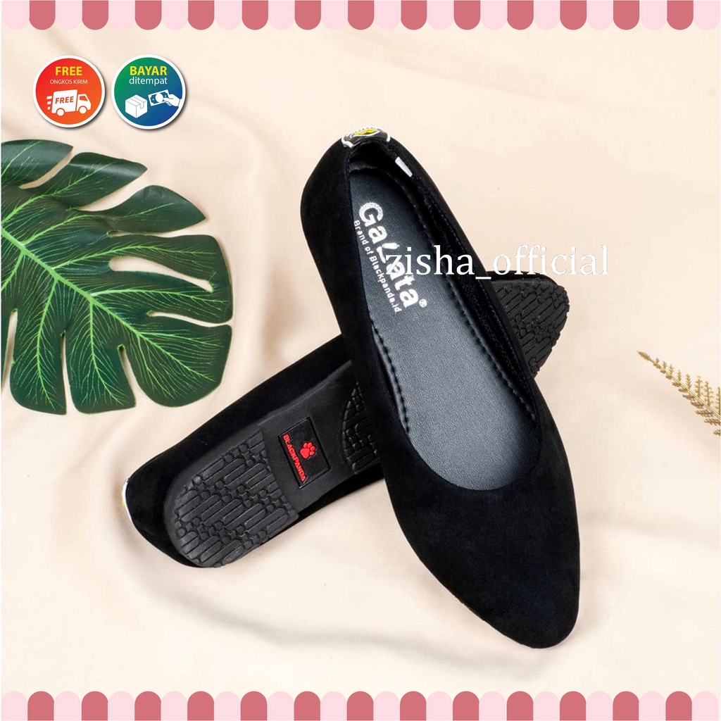 Blackpanda Flat Shoes / Sepatu Black Panda / Sepatu Wanita / Flateshoes Wanita / Black Panda Gemini Polos Ori