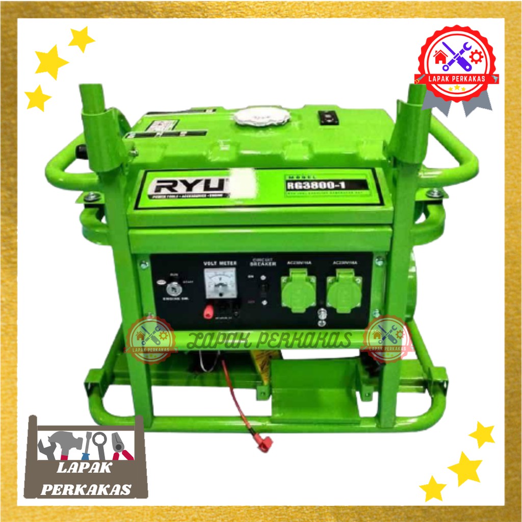 RYU Generator Engine / Mesin Genset RG 3800-1 / RG 3800 - 1 ~2800 watt