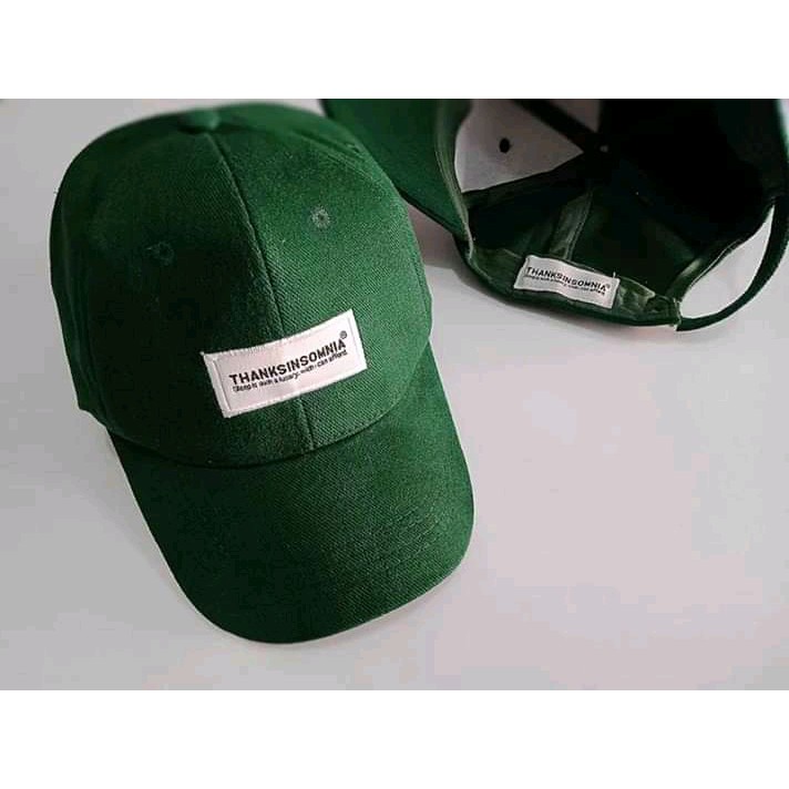 Topi Distro Pria/Topi Baseball Bordir THANKSINSOMNIA Original New Model/Topi Baseball/Topi Santai/To