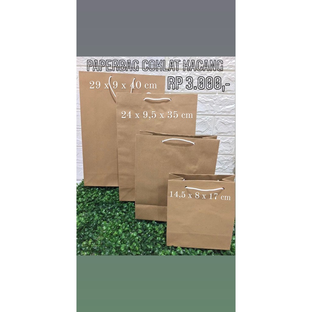 

Paper Bag Bingkisan polos coklat