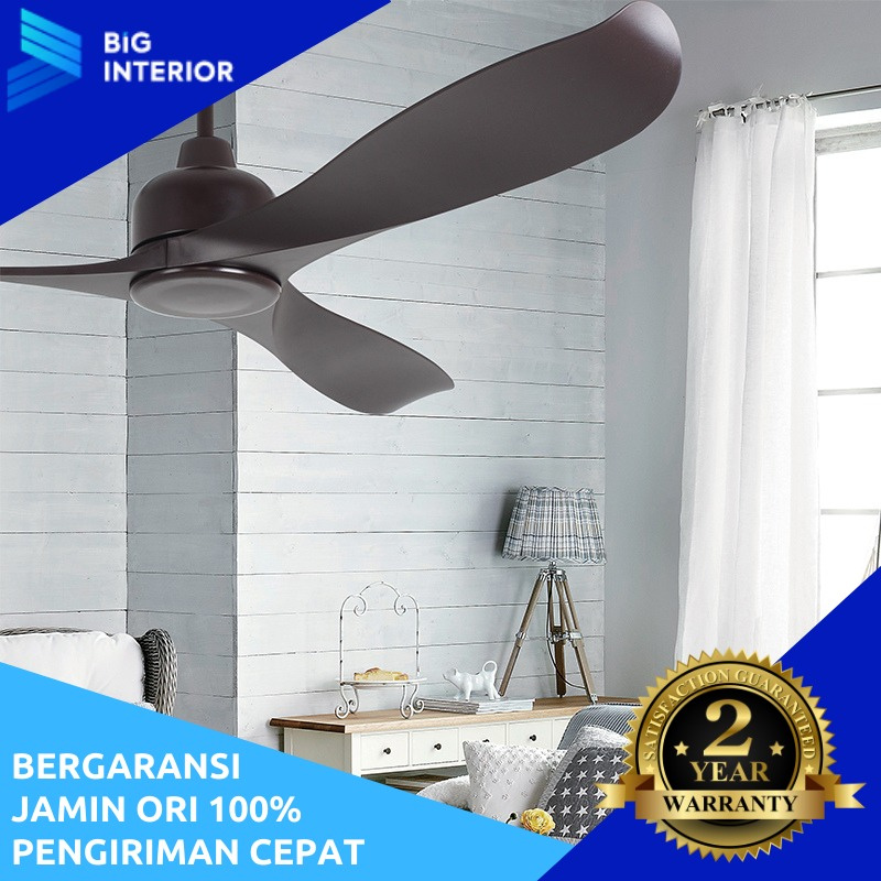 Kipas Angin Gantung Plafond, MT Edma, 56in Retro, Remote Control