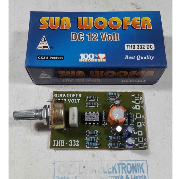 KIT FILTER SUBWOOFER DC 12 VOLT