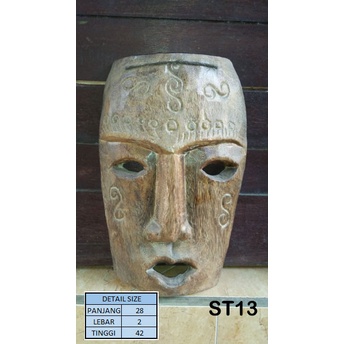 TOPENG KAYU | HIASAN DINDING | TOPENG ANTIK | HIASAN RUMAH | DEKORASI | SOUVENIR BALI | ST 13