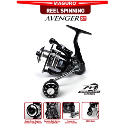 Reel MAGURO AVENGER AVENGERS XT Power Handle 7+1 BB Material From Japan