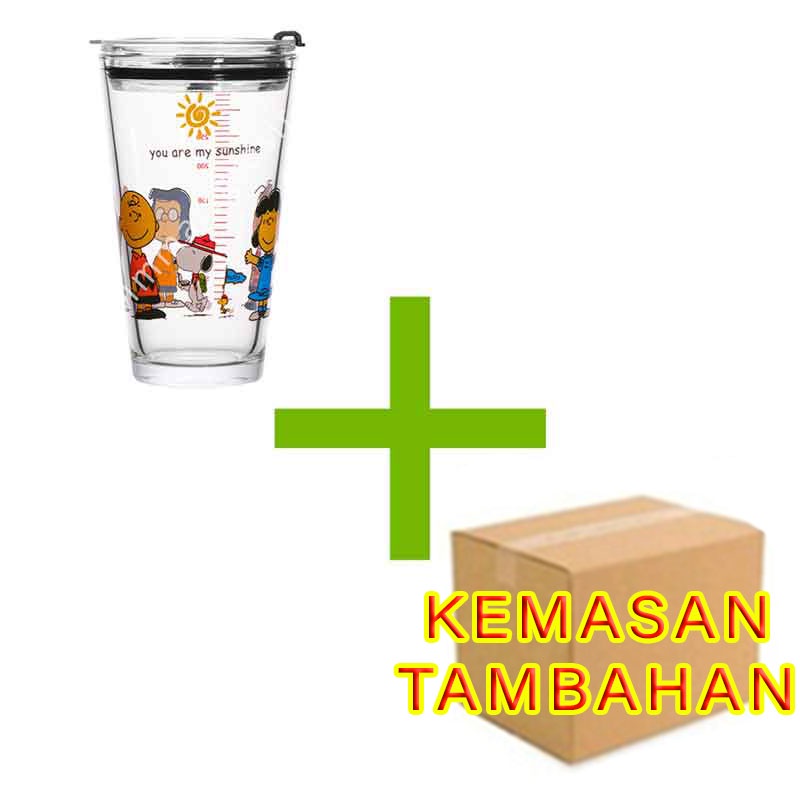 Gelas kaca * tumbler * Gelas ukur * Gelas Gambar lucu * 450ml-YS-19-9/PENGAMAN