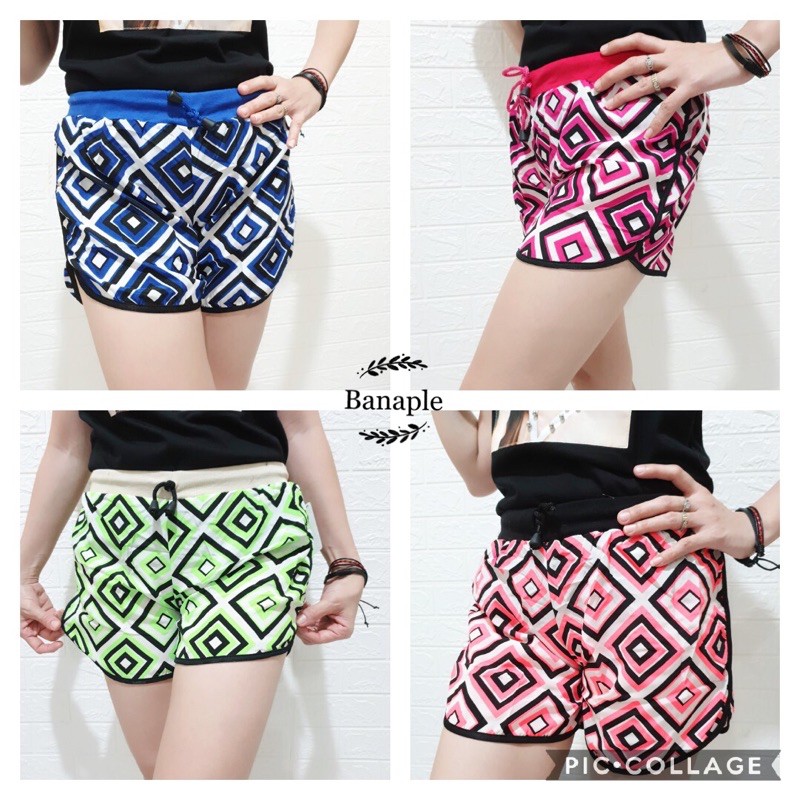 Celana Santai Wanita Motif Kotak