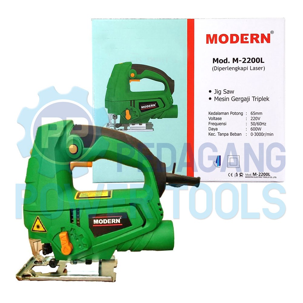 MODERN M-2200L Mesin Jigsaw Laser Gergaji Triplek