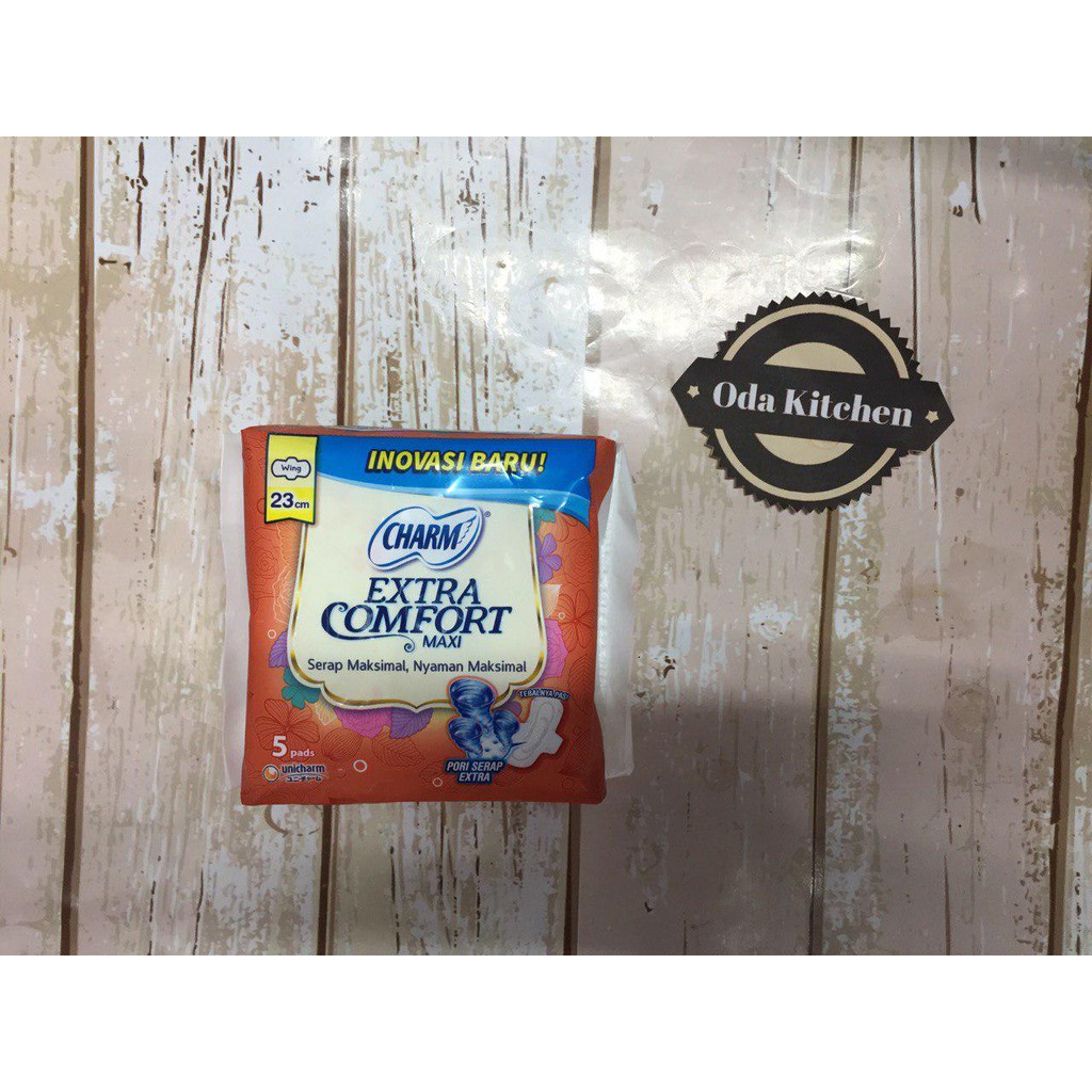 CHARM EXTRA COMFORT MAXI WING 23cm ISI 5 PADS