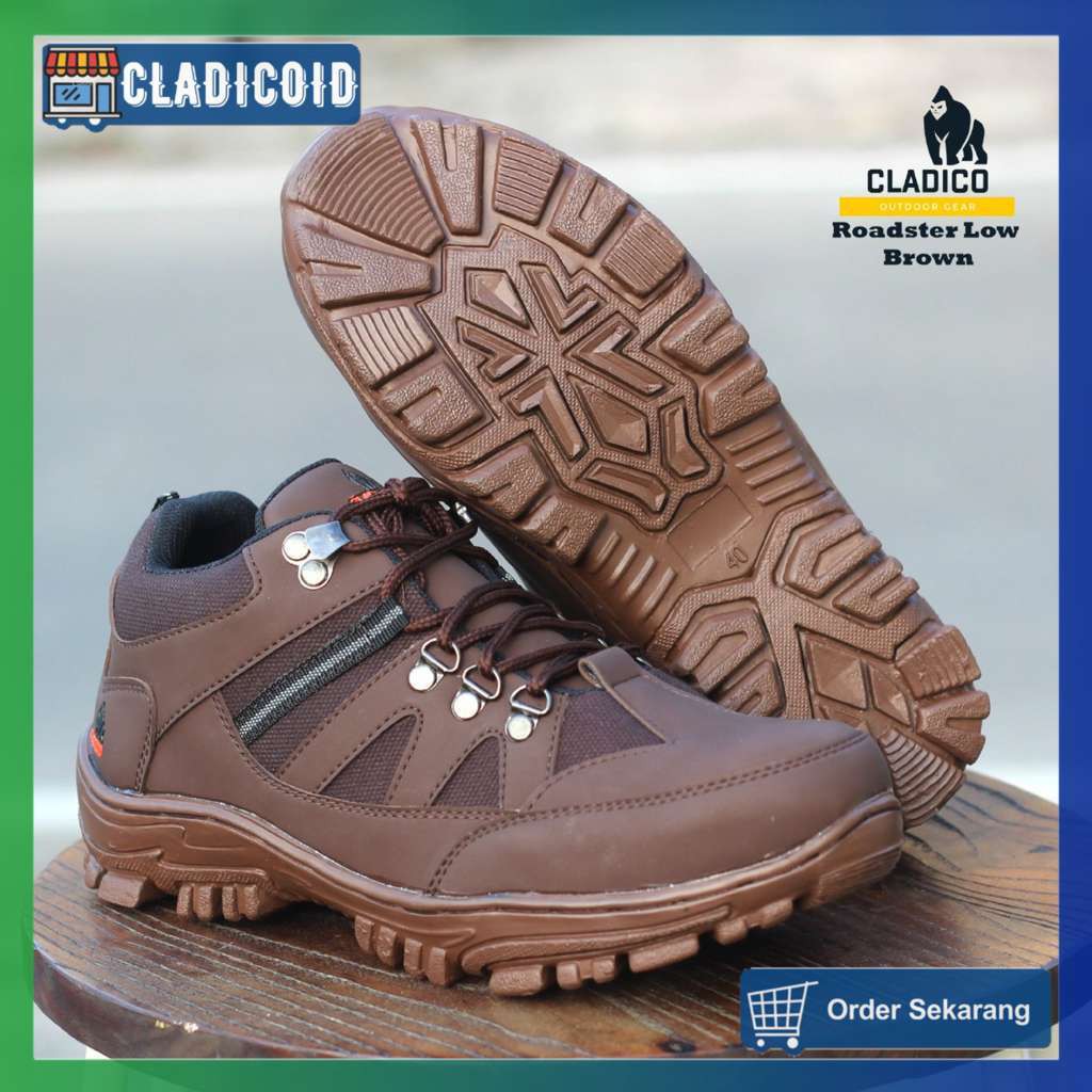 SEPATU SAFETY PRIA UJUNG BESI ORIGINAL CLADICO ROADSTER LOW SAFETY PENDEK KERJA LAPANGAN, OUTDOOR