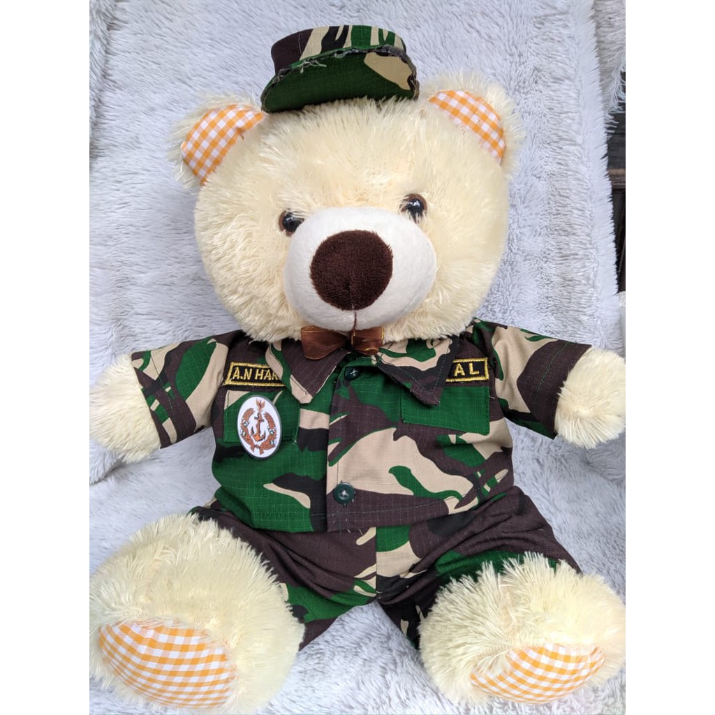 BONEKA PROFESI TNI | BERUANG BESAR | BONEKA TNI | HADIAH WISUDA | TNI AD | TNI AL | TNI AU | SIZE L