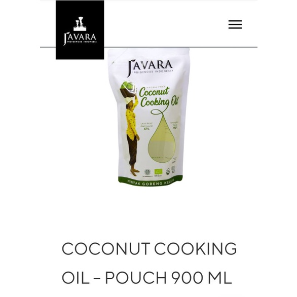 

COCONUT COOKING OIL –POUCH 900 ML .