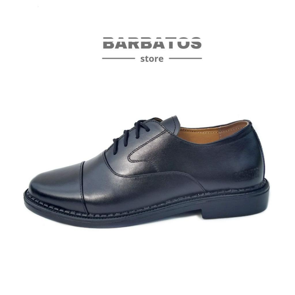 BARBATOS Sepatu Oxford Formal Pantofel Kulit Asli Pria