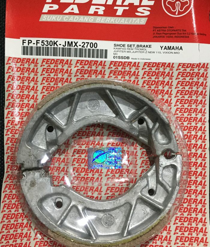 Kampas Rem Blkg Mio, MX, Soul, Vega R New, Nouvo, XRide (Federal)