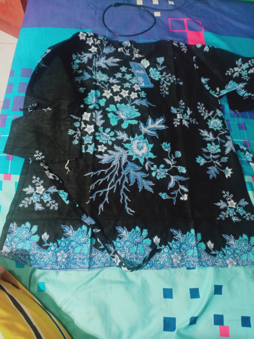[ Terbaru ] Atasan Batik Wanita Kerja Kantor Ori Shabirah Batiksolo Blouse Blusebatik Batikmodern Xl