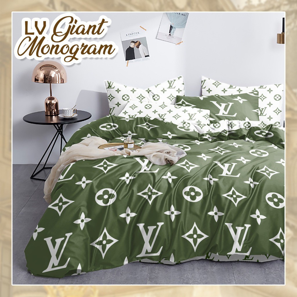 BED COVER SET DOUBLE ESRA 250 SERIES LV GIANT MONOGRAM