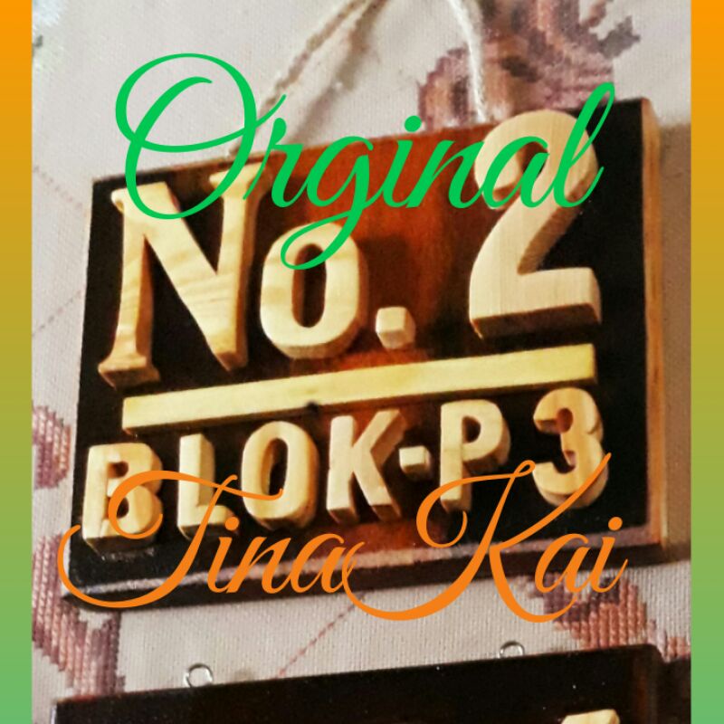 Nomor Rumah Kayu | Blok | RT-RW