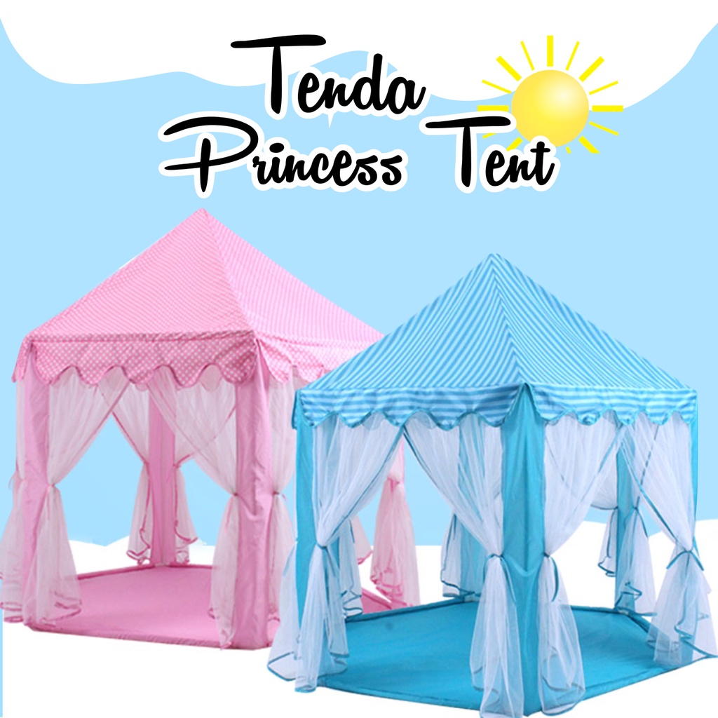 Tenda Princess Mainan Anak Model Rumah Indoor Outdoor Portable Elegan WD