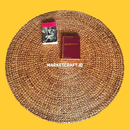Karpet eceng gondok/karpet enceng gondok/tikar anyaman/Rug anyaman/Dekorasi Cafe/Properti foto