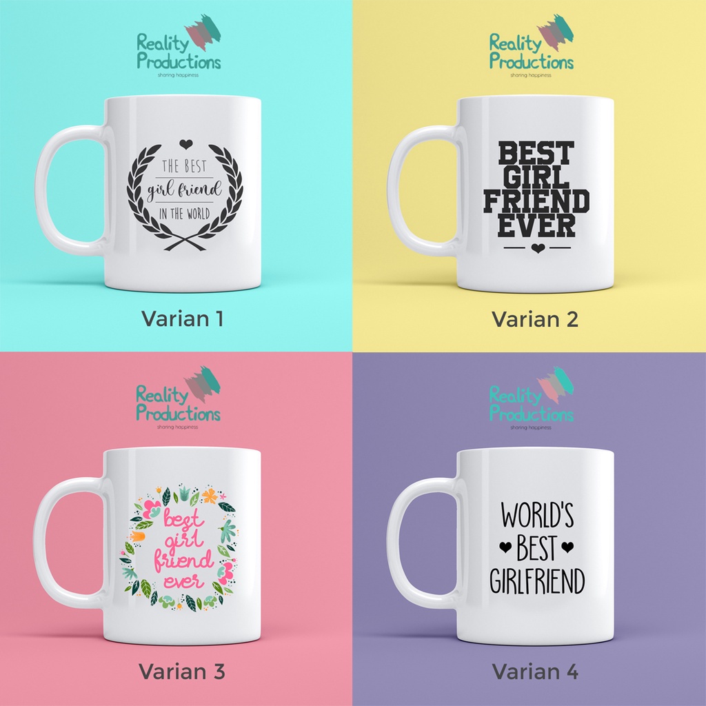 Mug Best Girl Friend Ever Untuk Kado atau Hadiah Pacar