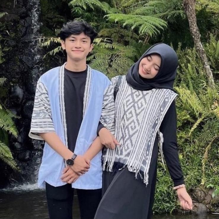 [KODE PTQGY] COUPLE TENUN TORA VEST TENUN IKAT ASLI OUTER SONGKET BATIK KAMPUS CARDIGAN TENUN KIMONO