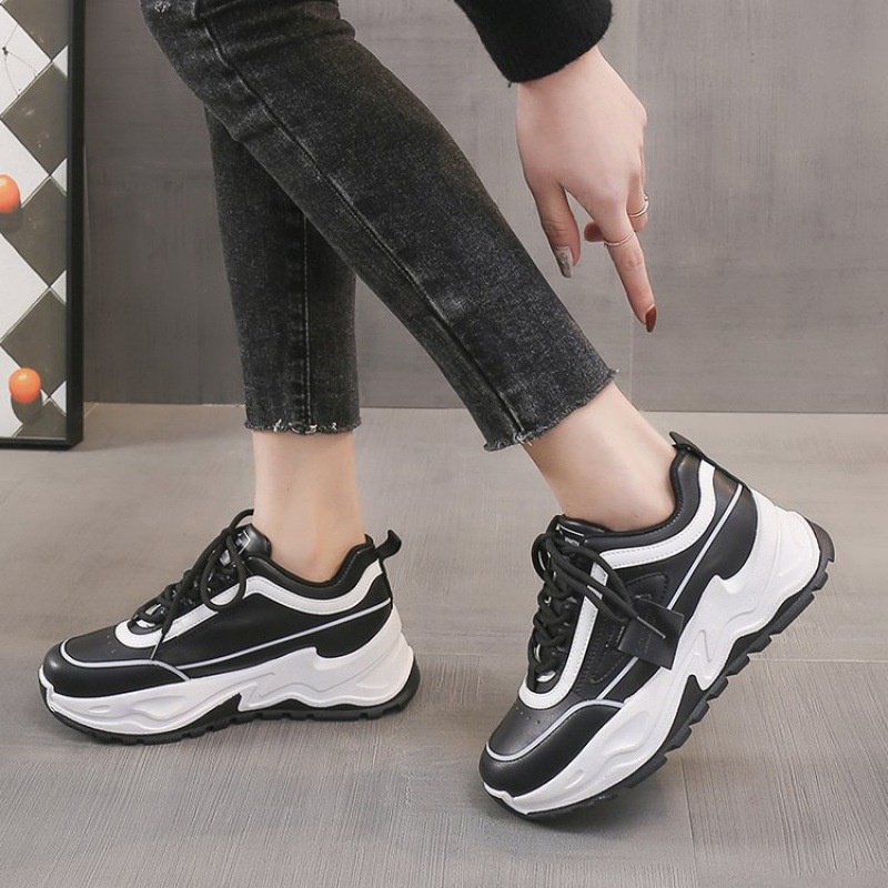 Gudang Sepatu Id Danielle Sepatu Sneakers Casual Wanita Women Shoes Trendy Hak Tinggi PU 37-40 - 1234