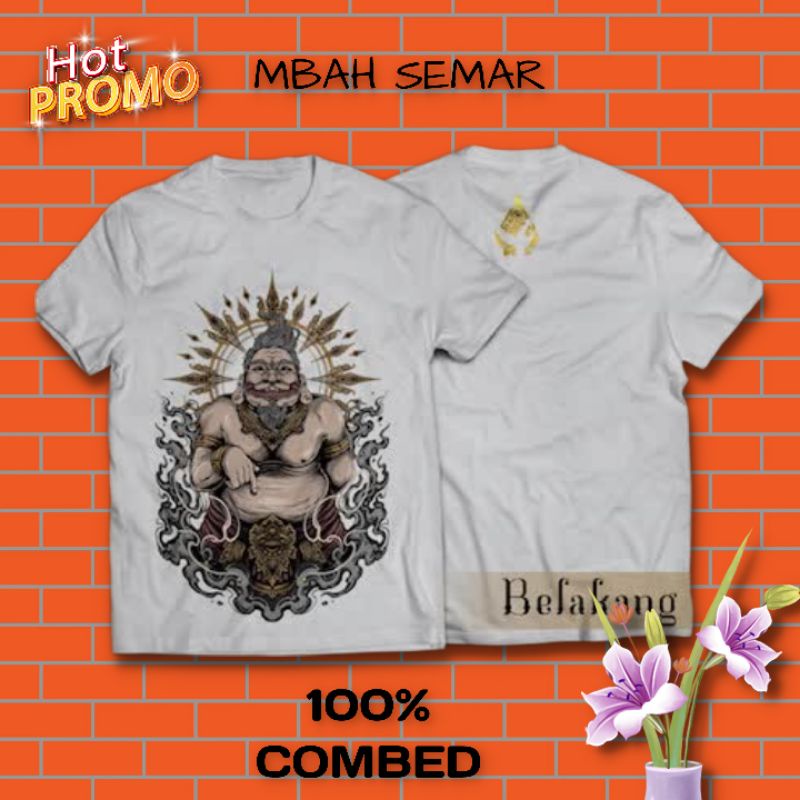 Kaos Jawa Distro Asli Paramesti Magetan Mbah Semar Kaos Oblong Kejawen Combed