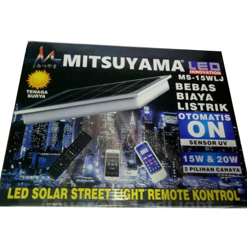 LAMPU LED PJU SOLARCEL TENAGA SURYA 15-20 WATT MITSUYAMA MS-15 WLJ