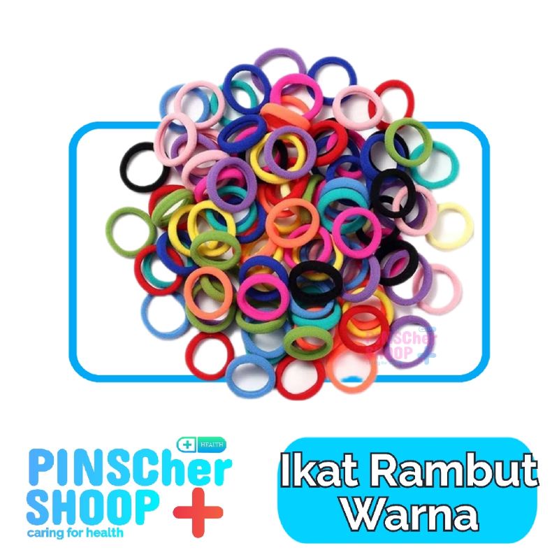 Ikat Rambut Donat Kecil Kunciran Tali Rambut Karet Donat Wanita Anak Pack