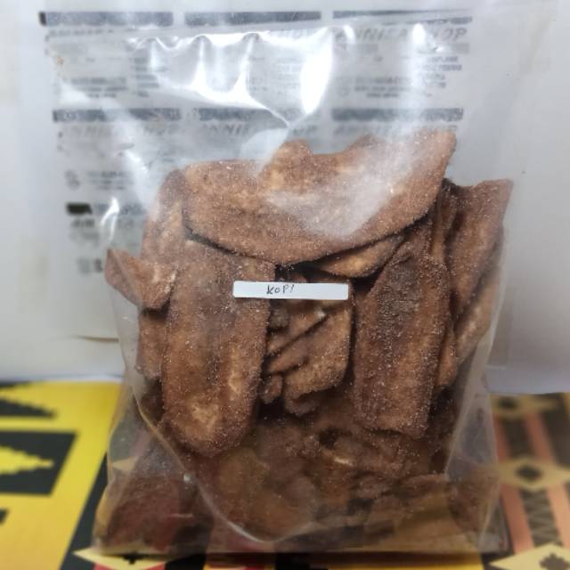 

KERIPIK PISANG / KRIPIK PISANG RASA KOPI ASLI LAMPUNG (KEMASAN 180 GRAM)