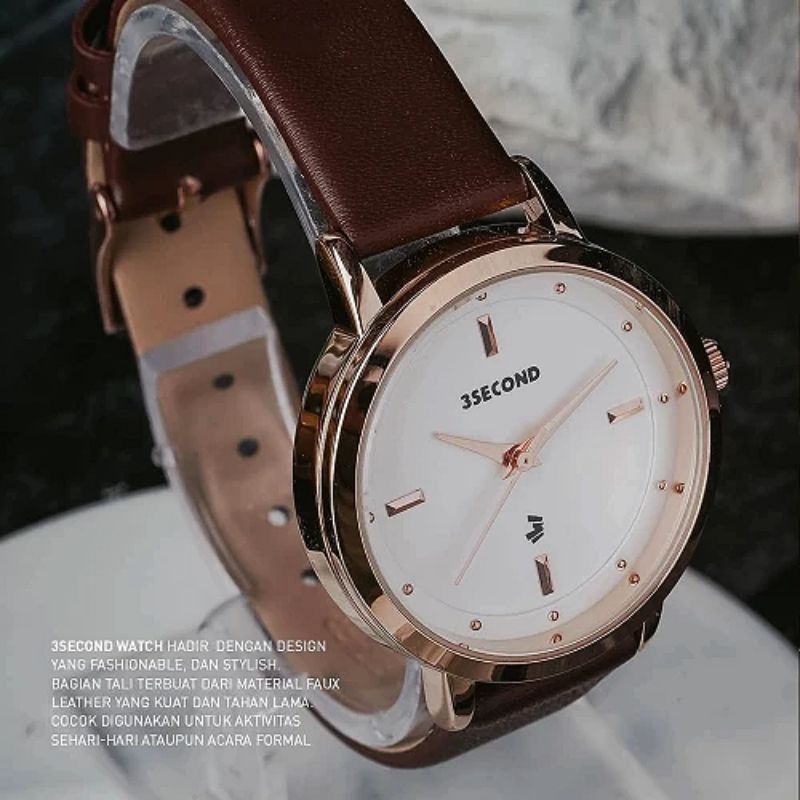 Jam tangan wanita 3second Original