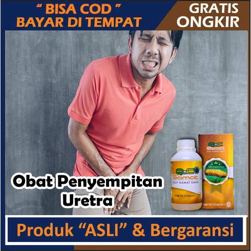 Obat Penyempitan Uretra (Striktur Uretra), Saluran Kemih, Salura Kencing 100% Alami QnC Jelly Gamat