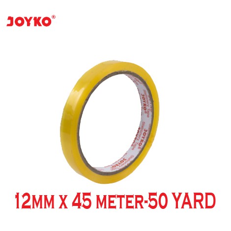 

ISOLASI SELOTIP JOYKO 12 MM 45 METER 49 YARD LEM PEREKAT SOLASI SOLATIP LAKBAN PLESTER STT-31-R12
