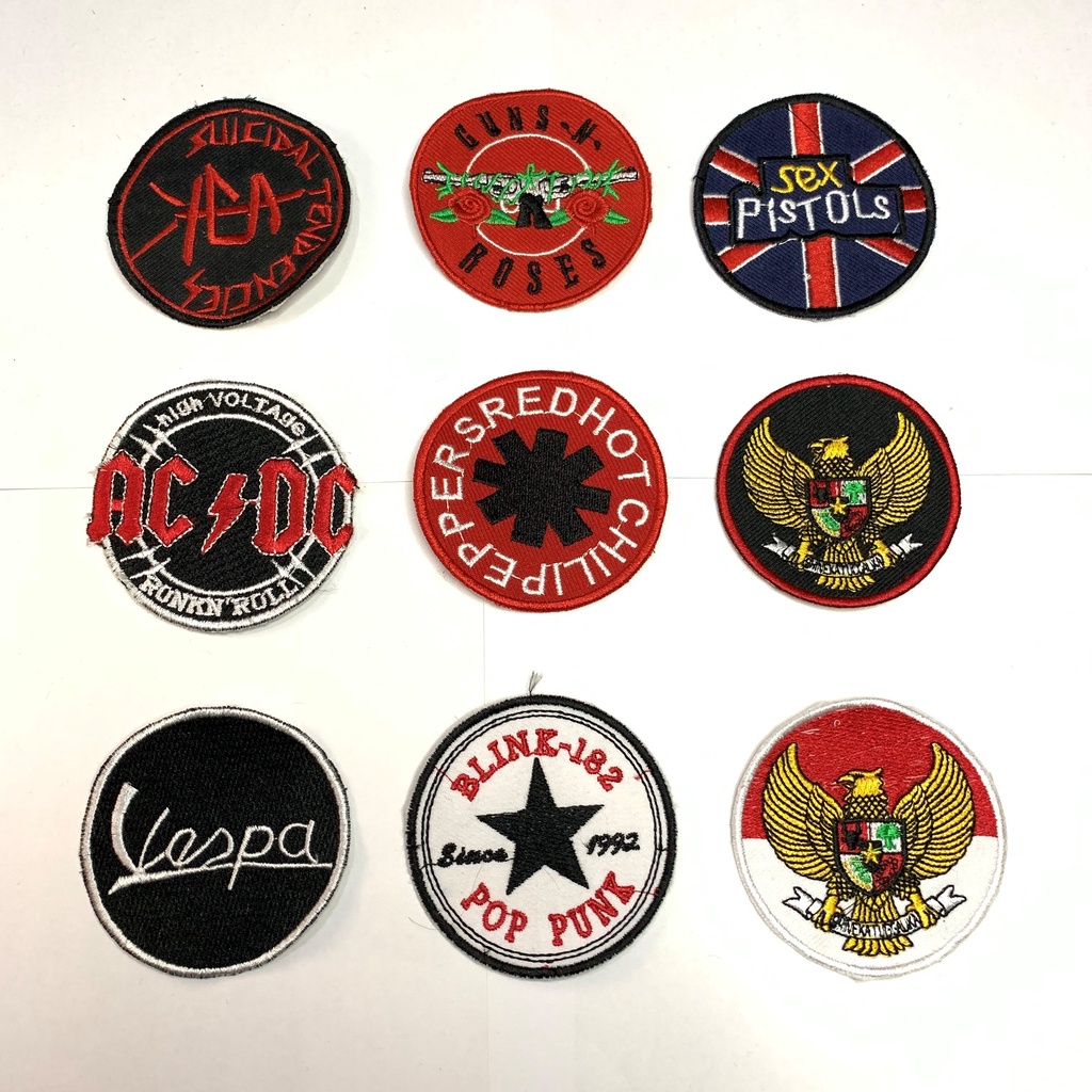 [CEK TOKO LEBIH LENGKAP] PATCH BORDIR UNISEX PREMIUM BAHAN KANVAS UNTUK TOTEBAG JAKET JACKET DENIM J