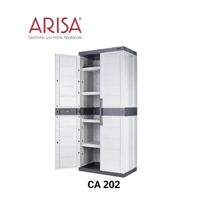 ARISA LEMARI SERBA GUNA 4 Rak Susun / Ambalan-CA 202 - Cokelat