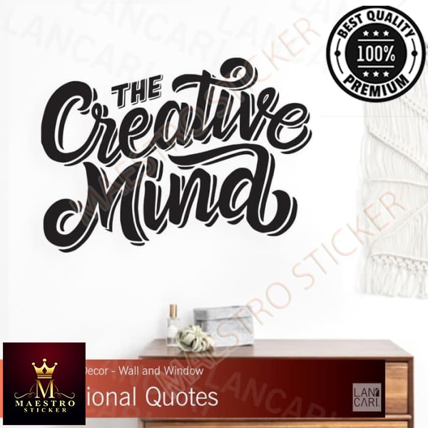 

M.STICKER Sticker The Creative Kreatif Dinding Kaca Kafe Buku toko Stiker Decal