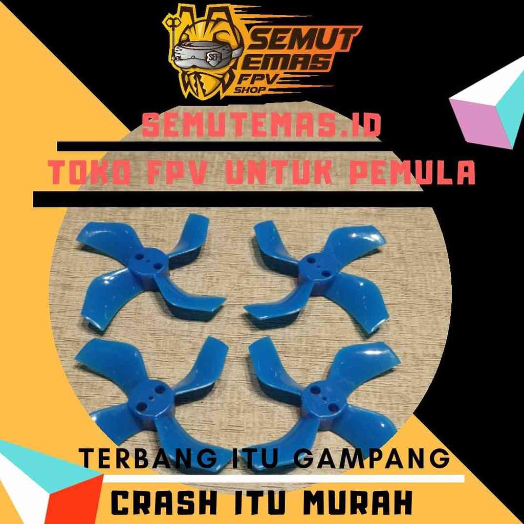 Gemfan 40mm 4 BLADE 1mm shaft 25rb/ set