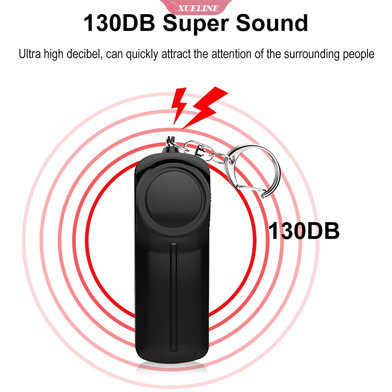 Gantungan Kunci Alarm SOS Darurat 130dB Bentuk Telur Anti Maling Untuk Olahraga Outdoor