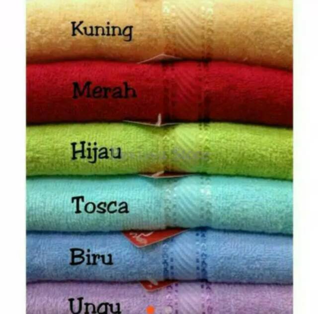 BISA PILIH WARNA Handuk Merah Putih Dewasa Jumbo 70x135 by Terry Parmer