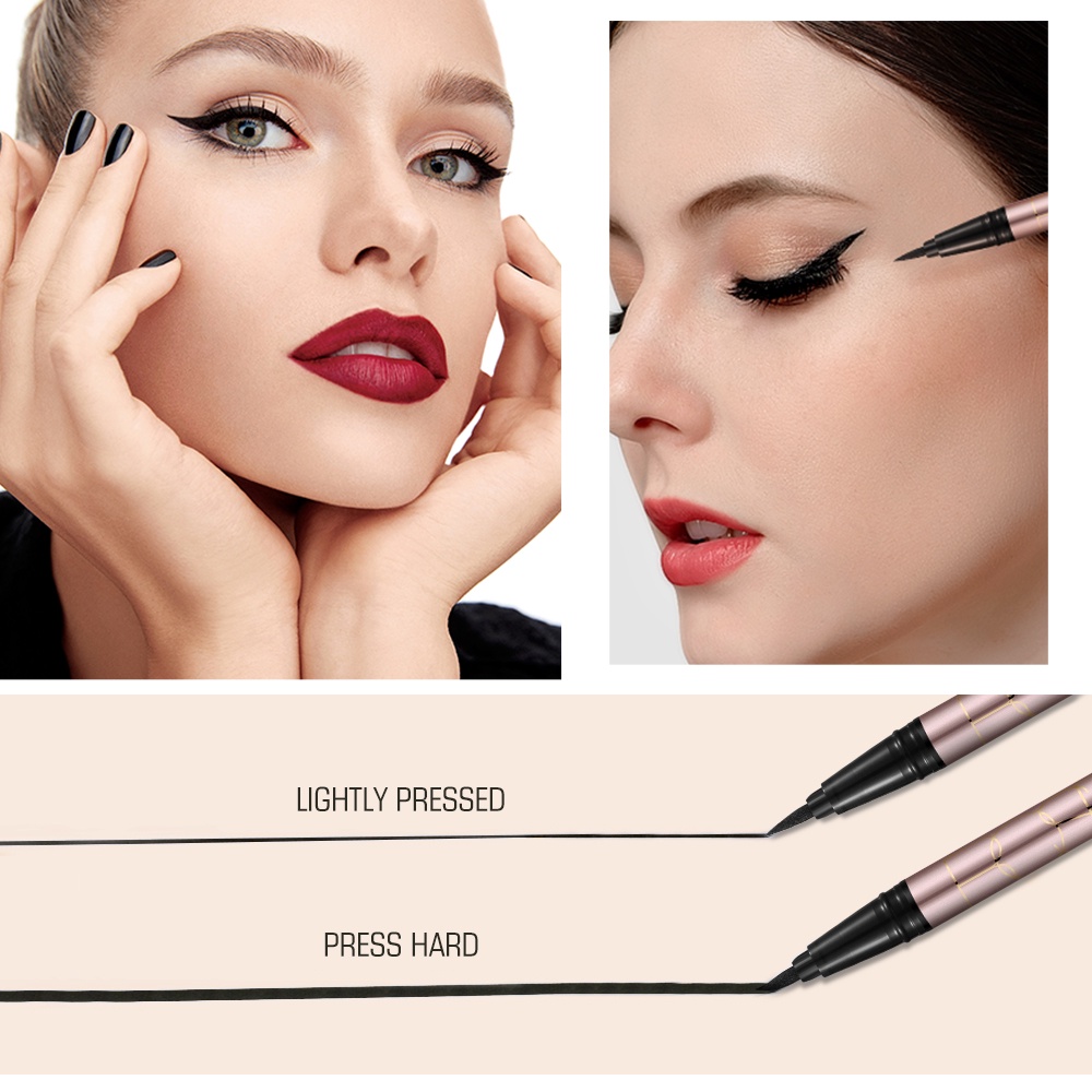 ★ BB ★ O.TWO.O Waterproof Eyeliner Pen - Eyeliner Long Lasting Liquid Eyeliner Waterproof Black | O TWO O